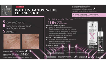Fiatalabb bőr egyetlen lövéssel - Ismerd meg az Afrodita Botulinum Toxin hatású Shot hatásait!