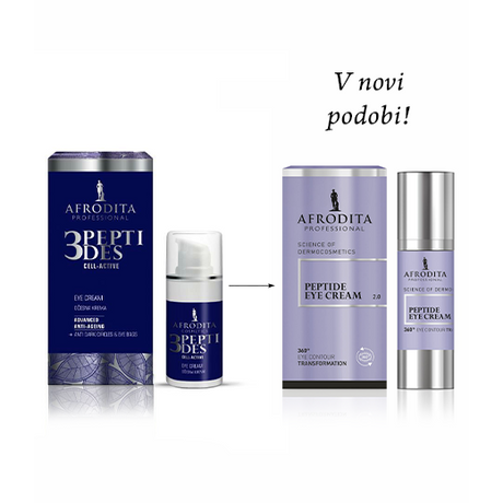 Afrodita 3PEPTIDES Szemkörnyékápoló krém ráncok, sötét karikák ellen 2.0 Afrodita 3PEPTIDES Szemkörnyékápoló krém ráncok, sötét karikák ellen 2.0