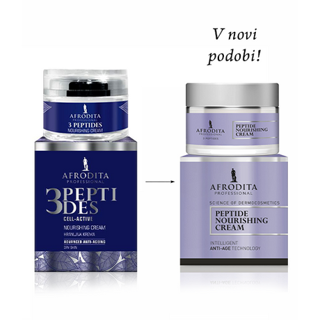Afrodita 3PEPTIDES Tápláló krém száraz bőrtípusra Afrodita 3PEPTIDES Tápláló krém száraz bőrtípusra