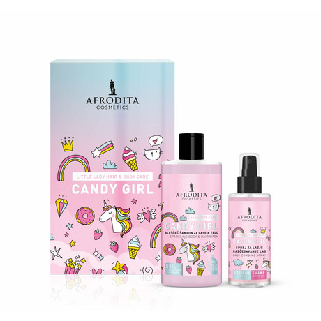 Afrodita CANDY GIRL Test-, és Hajápoló ajándékcsomag