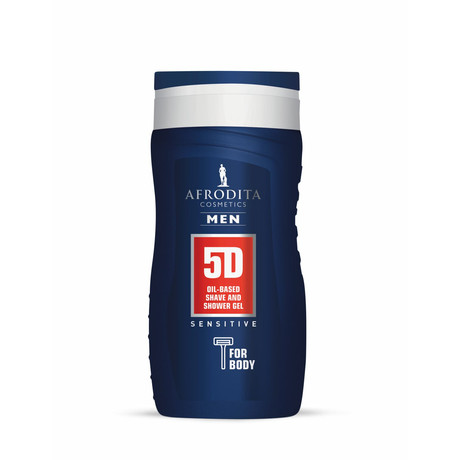 Afrodita MEN 5D ENERGY sensitive shave és tusoló gél