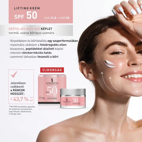 Afrodita MULTIACTIVE Fényvédő Peptides Fluid SPF 30 2.0