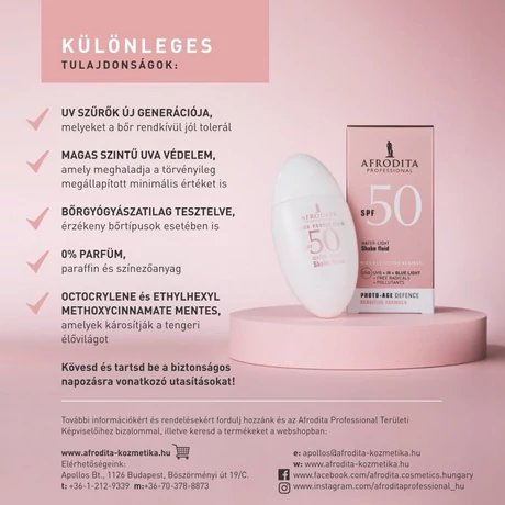 Afrodita MULTIACTIVE Fényvédő Peptides Fluid SPF 30 2.0