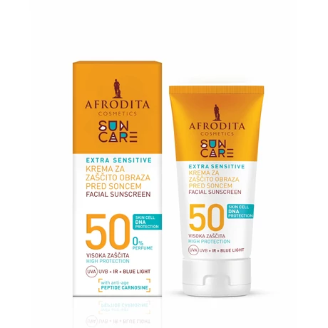 Afrodita SUN CARE EXTRA Sensitive Napozókrém F50